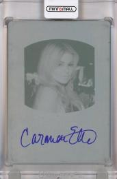 2011 Leaf Muhammad Ali Metal  Carmen Electra Fans of Ali Autographs Printing Plates #FAUM1 1/1
