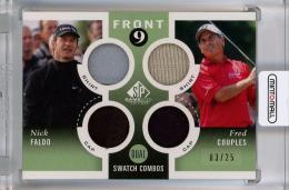 2014 Upper Deck SP Game Used  Nick Faldo / Fred Couples Front Nine Fabrics Duals #F92FC 03/25