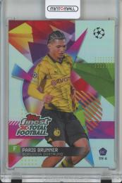 2023-24 TOPPS FINEST UEFA CLUB COMPETITIONS SOCCER Paris Brunner Total Football’s Finest/RC/#TFF-8 Borussia Dortmund