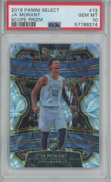 2019-20 Panini Select Basketball Ja Morant Base/Scope Prizm/RC/#72【PSA10】 Memphis Grizzlies