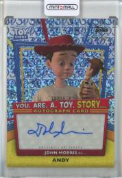 2025 Topps 30 Years of Toy Story John Morris as Andy You Are A Toy Story Autographs Toy Story 30th Anniversary Refractors #YRTJM【09/30】