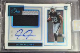 2019 Panini One Football Oakland Raiders Josh Jacobs Premium Rookie Patch Autograph ,Blue,seald 01/49