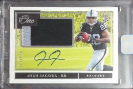 2019 Panini One Football Oakland Raiders Josh Jacobs Rookie Patch Autograp,seald 074/125