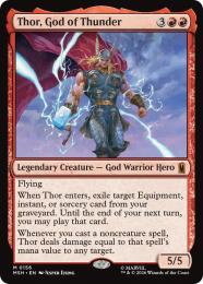 ◆予約◆【MSH】【ENG】【Foil】〈156-M-R〉《雷神、ソー/Thor, God of Thunder》