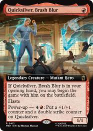 【MSH】【ENG】【Foil】〈412-R-R〉《奔放なる閃影、クイックシルバー/Quicksilver, Brash Blur》拡張アート版