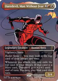 【MSH】【ENG】【Foil】〈324-R-RW〉《恐れ知らずの男、デアデビル/Daredevil, Man Without Fear》ボーダーレス版(計略)