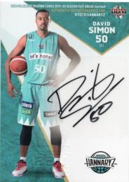 2019-20 BBM B. LEAGUE FAST BREAK 2nd Half  デイヴィッド・サイモン 直筆サインカード 55/114