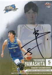 2019-20 BBM B. LEAGUE FAST BREAK 2nd Half  山下泰弘 直筆サインカード 10/25
