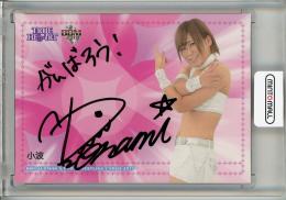 2017 BBM 女子プロレス True Heart  小波 直筆サインカード(メッセージ付き) 03/95