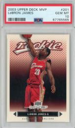 2003-04 Upper Deck MVP LeBron James #201 RC【PSA 10】 Cleveland Cavaliers