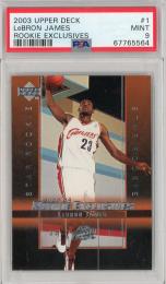 2003-04 Upper Deck LeBron James Rookie Exclusives #1 RC【PSA 9】 Cleveland Cavaliers