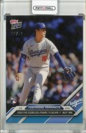 2024 Topps Now Yoshinobu Yamamoto Blue #42【20/49】 Los Angeles Dodgers