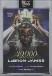 2023-24 Topps Now LeBron James 40000 Career Points #LJ40K Los Angeles Lakers