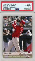 2018 Topps Now Shohei Ohtani RBI Single Marks 1st Spring Training Hit #ST-7 RC【PSA 10】 Los Angeles Angels