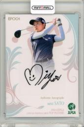 EPOCH 2024 JLPGA OFFICIAL TRADING CARDS TOP PLAYERS 佐藤心結 直筆サインカード【09/60】