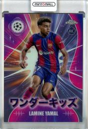 2023-24 Topps Chrome UEFA Club Competitions  japan edition Lamine Yamal RC Wonderkids WK-3 FC Barcelona