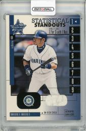 【表面右角若干白欠けあり】2001 DONRUSS Leaf Rookies & Stars Ichiro Game Used On-Deck Circle