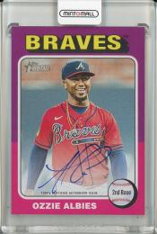 2024 Topps Heritage High Number Ozzie Albies Real One Autographs Atlanta Braves