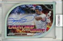 2024 Topps Cosmic Chrome Sammy Sosa Launched Into Orbit Autographs Chicago Cubs