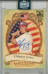 2024 Topps Archives Signature Series Chipper Jones 2009 Topps Allen&Ginter National Pride【1/1】 Atlanta Braves