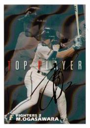 2006 カルビー TOP PLAYER 金箔サインカード TP-10 小笠原道大