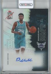 2025-26 Topps Signature Class Brandon Miller Chrome Veteran Class Autographs #VCCBM Charlotte Hornets