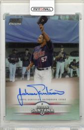 2025 TOPPS Stadium Club Chrome Johan Santana Autographs #SCCAJSA Minnesota Twins
