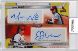 2025 BOWMAN's Best JJ Wetherholt/Masyn Winn Dual Autographs Gold Refractors #DAWW【10/50】 St.Louis Cardinals