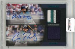 2025 TOPPS Series2 Mitch Haniger/Cal Raleigh Dual Major League Materials Autographs Black #MLMDA2HR【05/10】《やや難あり》 Seattle Mariners