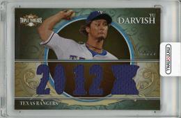 【ジャージ挟み込み部分にシワあり】2013 TOPPS Triple Threads Yu Darvish Relic【27/27】