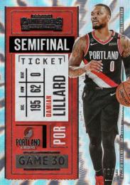 2020-21 Panini Contenders  Damian Lillard Semifinal Ticket #17 49/99