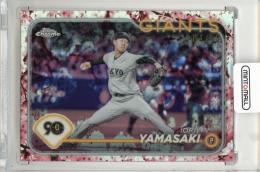 2024 TOPPS Chrome NPB  山﨑伊織 Cherry Blossoms Refractor【04/15】 読売ジャイアンツ