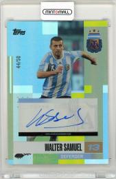 2024-25 Topps Argentina Team Set Walter Samuel Autograph Yellow Tango Parallel【44/50】
