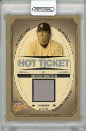 【裏面若干白欠けあり】2005 FLEER Authentix Hideki Matsui Game Worn Jersey