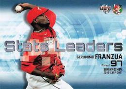 2021 BBM 広島東洋カープ #C77 フランスア Stats Leaders レギュラーカード