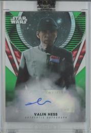 2023 Topps Star Wars Signature Series Trading Cards Richard Brake as Valin Hess Autograph/DesignA/Green/#A-RBR【1/25】