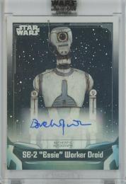 2021 Topps Star Wars Signature Series Trading Cards Dave Chapman puppeteer SE-2 "Essie" Droid Autograph/#A-DC