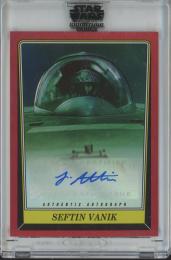 2023 Topps Star Wars Signature Series Josef Altin as Seftin Vanik Encased Autograph/#AB-JA