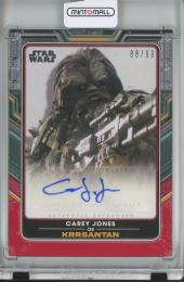2022 Topps Star Wars The Book of Boba Fett Carey Jones as Krrsantan Autograph/Red/#A-CJ【88/99】