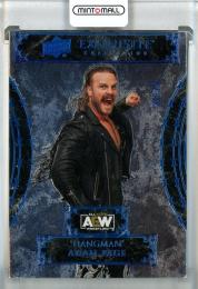 2024 Upper Deck Black Diamond AEW  "Hangman" Adam Page Exquisite Collection Blue #1【37/75】《※白かけあり》