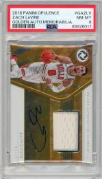 2018-19 PANINI Opulence Zach LaVine Golden Autographed Memorabilia #GAZLV 79枚限定【28/79】【PSA8】《Near MINT-MINT》 Chicago Bulls