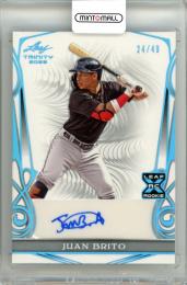 2023 Leaf Trinity Juan Brito Base Autograph Card【24/49】 Guardians