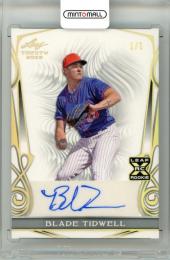 2023 Leaf Trinity Blade Tidwell Base Auto Gold Spectrum Parallel 【1/1】《1OF1》 Mets