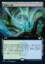 【STX】【JPN】【Foil】《蔦明の交錯/Vineglimmer Snarl》 拡張アート版