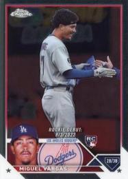 2023 Topps Chrome Update MLB #USC33 Miguel Vargas レギュラーカード RC