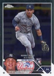 2023 Topps Chrome Update MLB #USC123 Oswald Peraza レギュラーカード RC