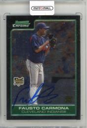 2006 BOWMAN Chrome Fausto Carmona Autographs #223 RC Cleveland Indians