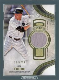 2021 Topps Tier One Baseball Chicago White Sox Jim Thome Tier One Relics  264/299