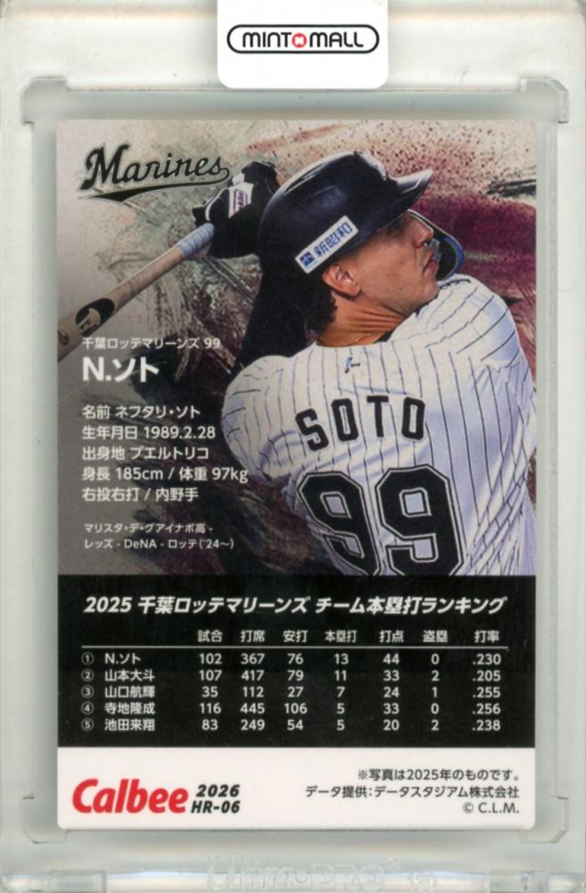 ミントモール / MINT 立川店 / 2026 カルビー プロ野球チップス N.ソト