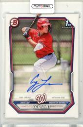 2026 Topps Bowman Baseball Coy James #BPA-CJ Base Prospect Retail Autograph Card Nationals